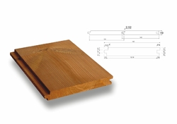 Thermowood Panel system 19 x 165 mm 4PD