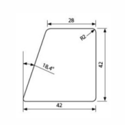 Thermowood HSS 28/42 x 42 mm poloRhombus