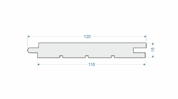 Saunové palubky Olše STS4 15x120 mm