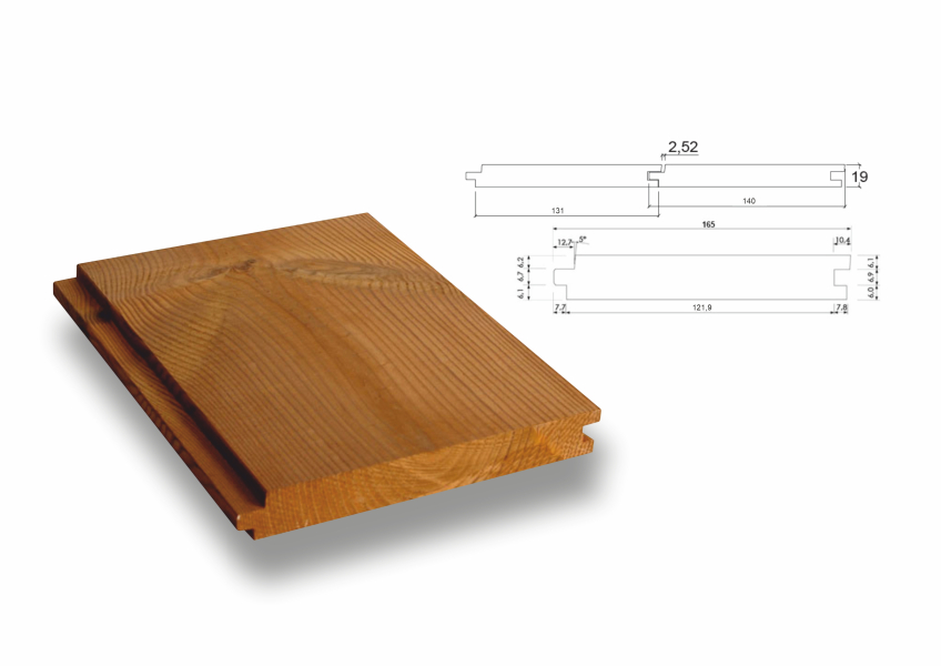 Panel system 19 x 140 mm 4PD