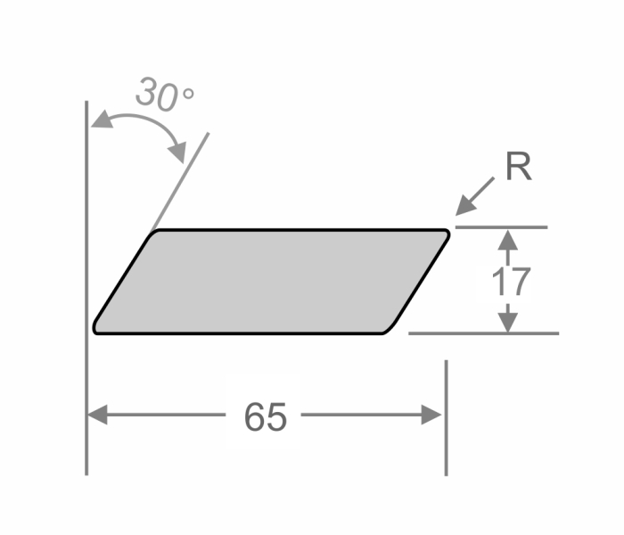 Západní červený cedr, Rhombus 17x65 mm