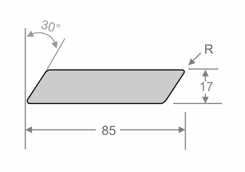 Západní červený cedr, Rhombus 17x85 mm