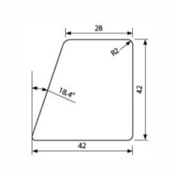 Thermowood HSS 28/42 x 42 mm poloRhombus